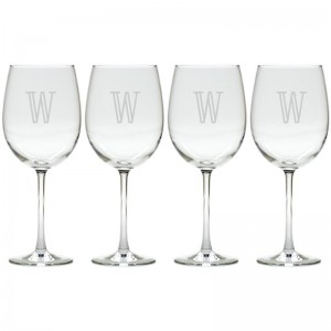 Carved Solutions Roberta Personalized White Wine Glass WXH1309